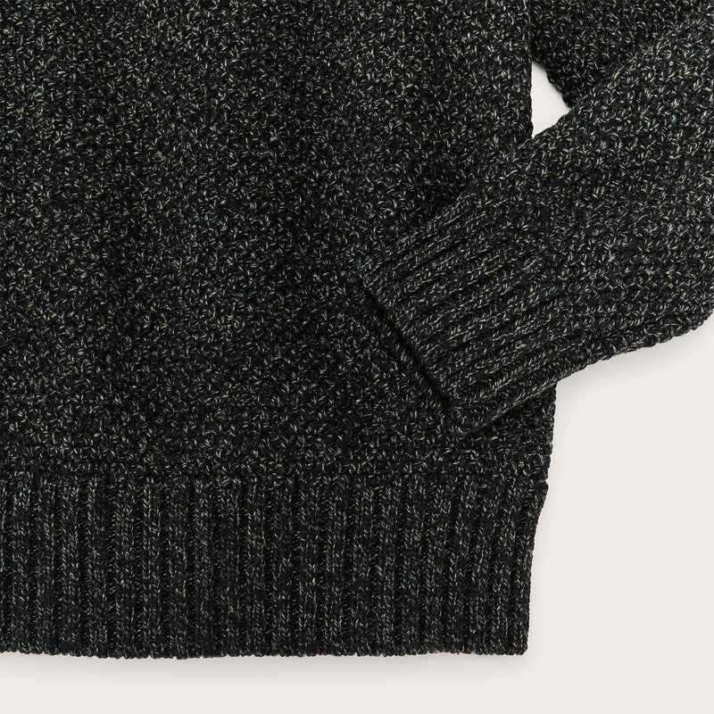 Rustic crewneck sweater von Filson | Black / nori melange (Black)