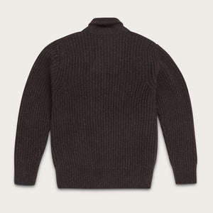 Bristol shawl neck sweater di Filson | Dark brown heather (Brown)