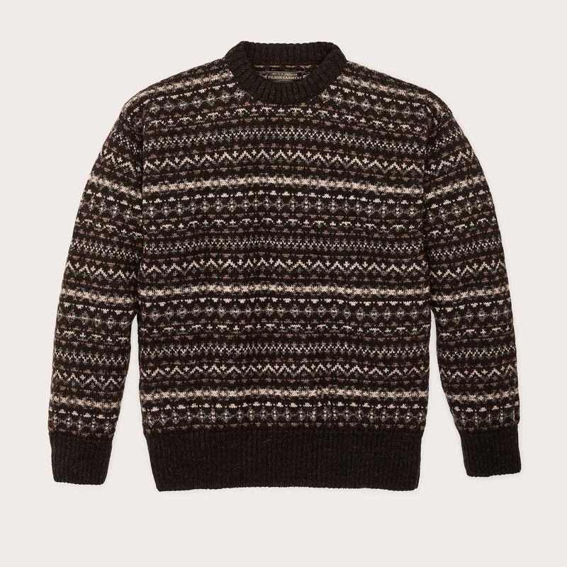 Fairisle crewneck sweater von Filson | Black / multi (Black)