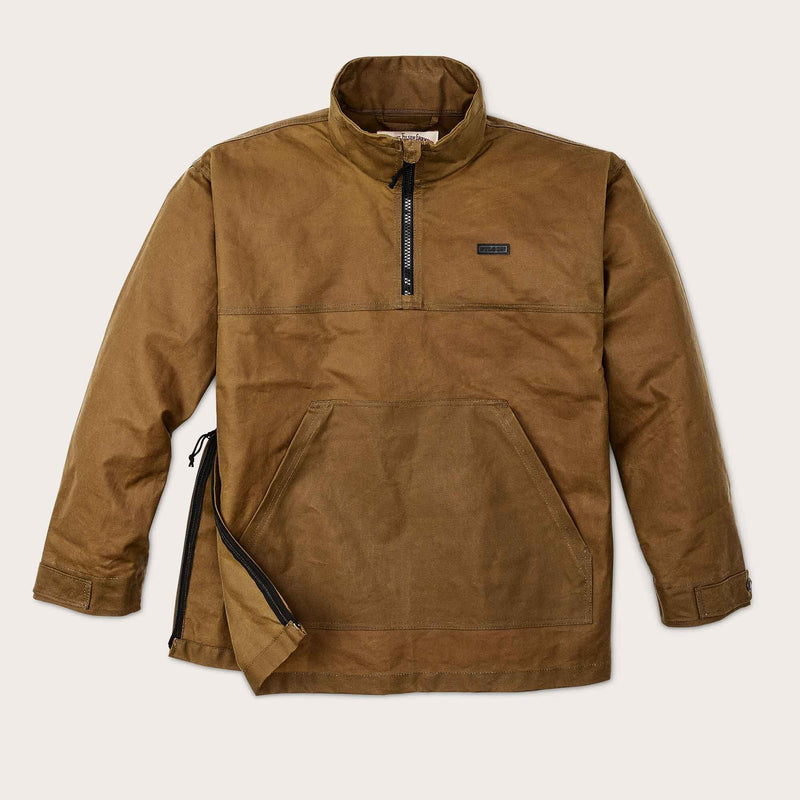 Tin cloth quarter zip pullover di Filson | Dark tan (Beige)