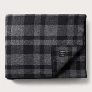 Mackinaw wool blanket von Filson | Gray black plaid (Grey)