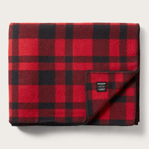 Mackinaw wool blanket di Filson | Red black plaid (Red)