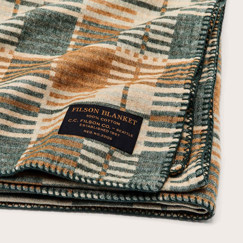 Wildwood plaid blanket von Filson | Fir / whiskey (Multicolor)