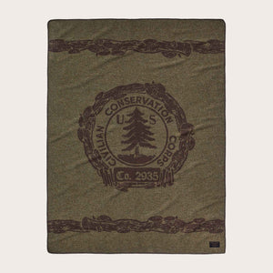 Ccc jacquard wool blanket di Filson | Olive brown multi (Brown)
