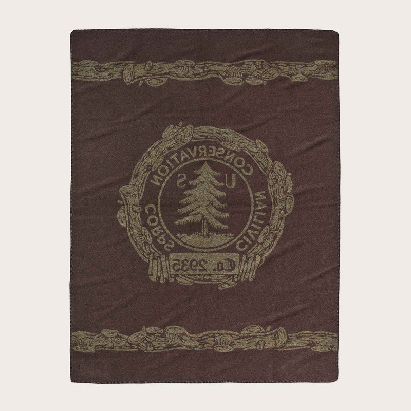 Ccc jacquard wool blanket di Filson | Olive brown multi (Brown)