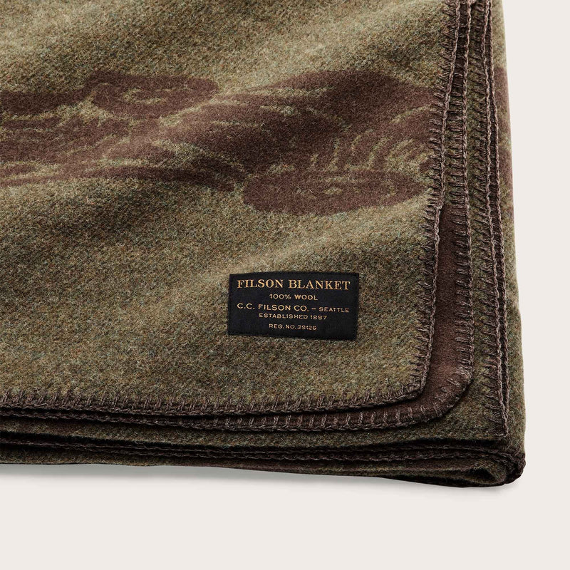 Ccc jacquard wool blanket di Filson | Olive brown multi (Brown)