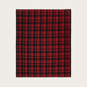 Mackinaw wool blanket von Filson | Red black plaid (Red)