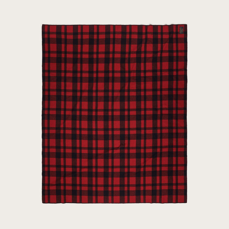 Mackinaw wool blanket von Filson | Red black plaid (Red)