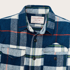 Wool jac-shirt by Filson | Cobalt / white / mul (Blue)