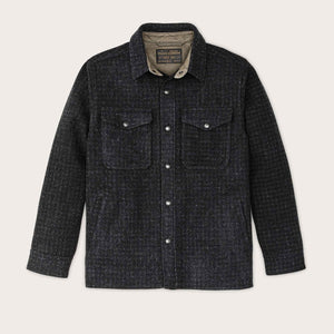 Lined mackinaw wool jac-shirt von Filson | Black marl / heather (Black)