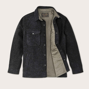 Lined mackinaw wool jac-shirt von Filson | Black marl / heather (Black)