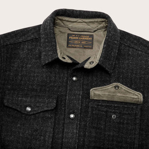 Lined mackinaw wool jac-shirt von Filson | Black marl / heather (Black)