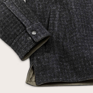 Lined mackinaw wool jac-shirt von Filson | Black marl / heather (Black)