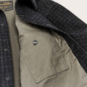 Lined mackinaw wool jac-shirt von Filson | Black marl / heather (Black)