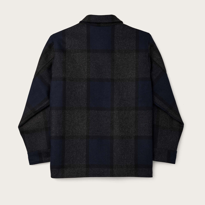 Lined mackinaw wool jac-shirt by Filson | Navy charcoal plaid (Blue)