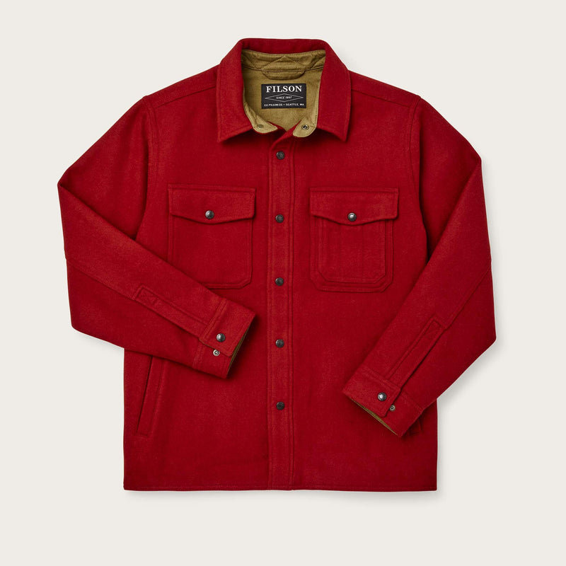 Lined mackinaw wool jac-shirt by Filson | Red oak (Red)