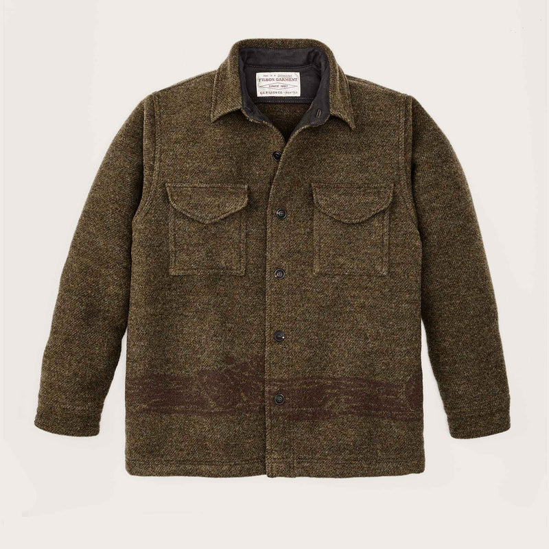 Ccc jacquard wool jac-shirt von Filson | Olive brown multi (Brown)