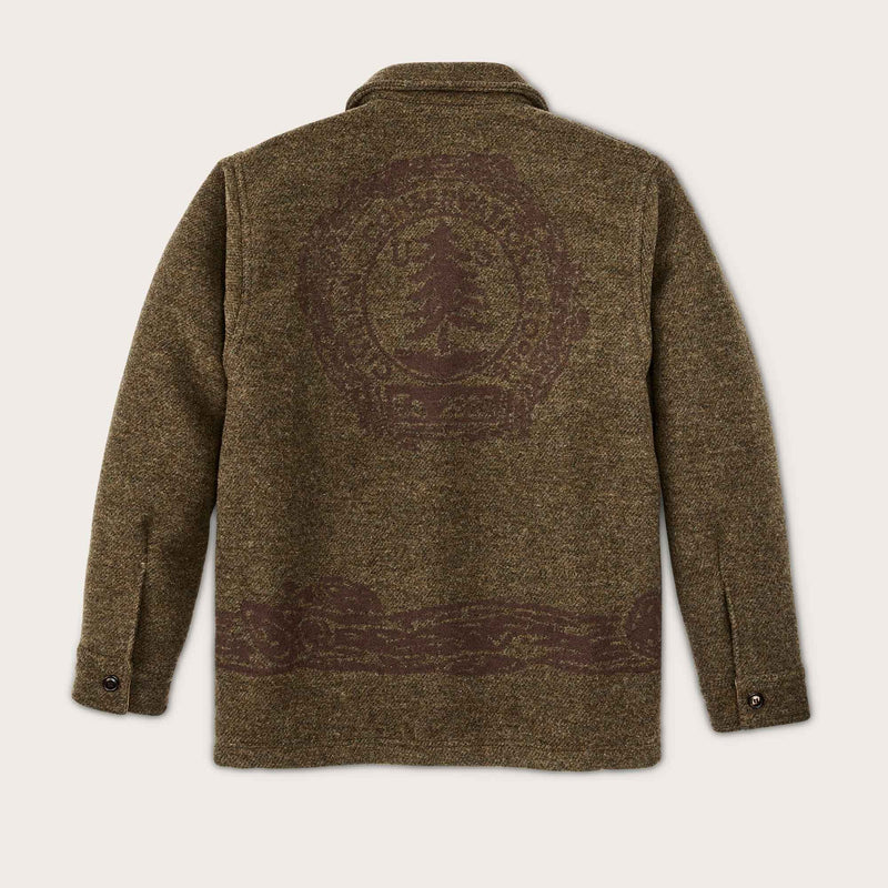 Ccc jacquard wool jac-shirt von Filson | Olive brown multi (Brown)