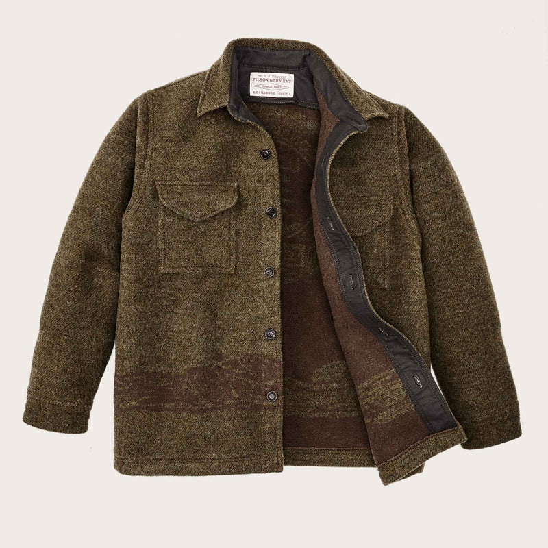 Ccc jacquard wool jac-shirt von Filson | Olive brown multi (Brown)