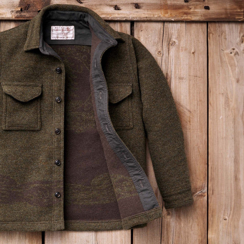 Ccc jacquard wool jac-shirt von Filson | Olive brown multi (Brown)