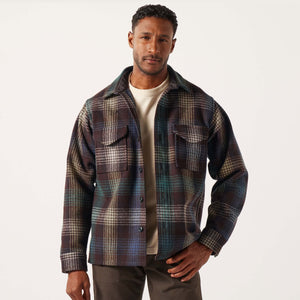 Mackinaw wool jac-shirt di Filson | Black coffee multi plaid (Multicolor)