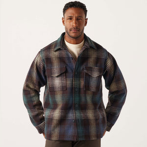 Mackinaw wool jac-shirt di Filson | Black coffee multi plaid (Multicolor)