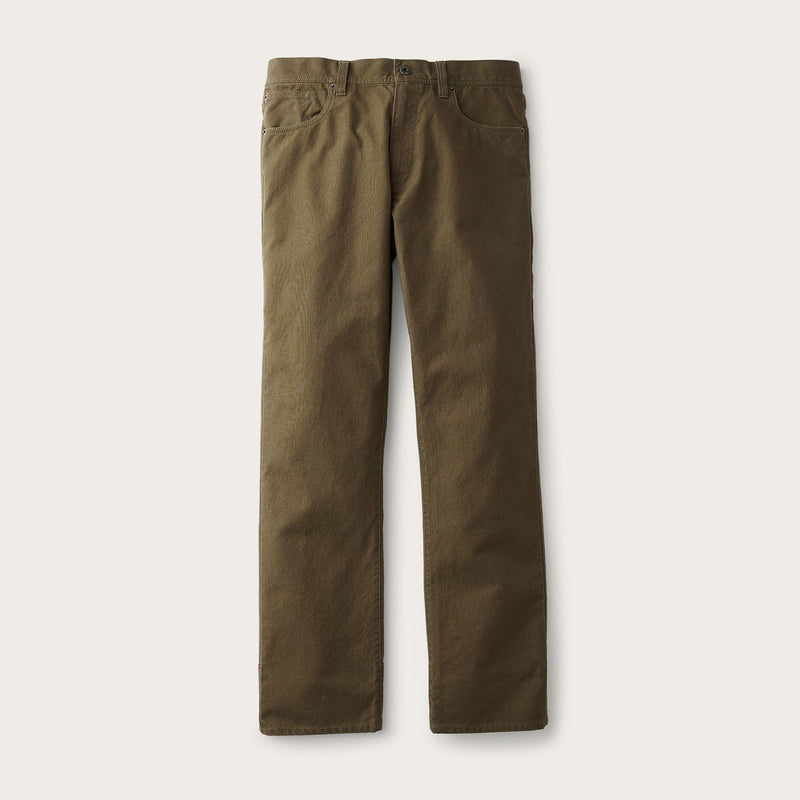 Dry tin cloth 5-pocket pants von Filson | Marsh olive (Green)