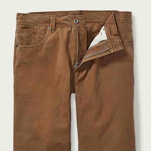 Dry tin cloth 5-pocket pants di Filson | Whiskey (Beige)