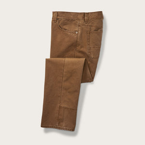 Dry tin cloth 5-pocket pants di Filson | Whiskey (Beige)