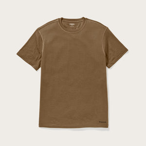 210g merino wool short sleeve crew von Filson | Rugged tan (Brown)