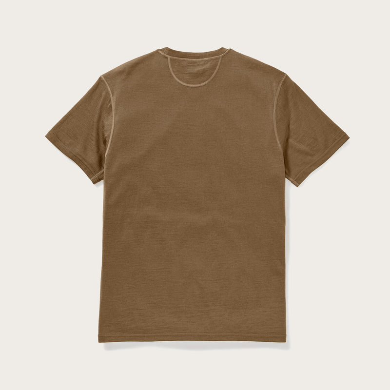 210g merino wool short sleeve crew von Filson | Rugged tan (Brown)