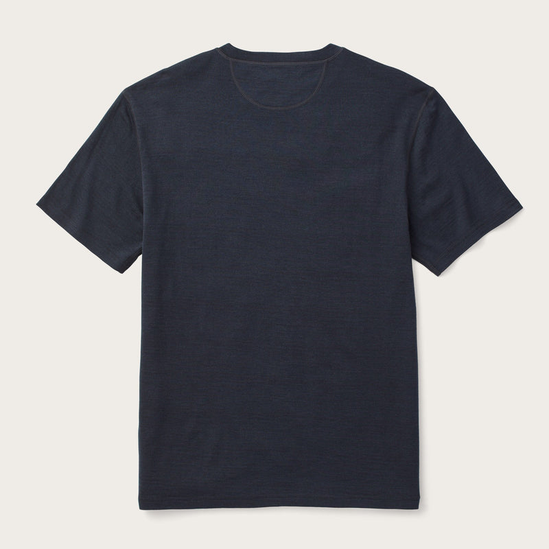 210g merino wool short sleeve crew di Filson | Dark navy (Blue)