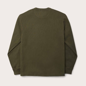Waffle knit thermal crew by Filson | Mossy rock (Green)