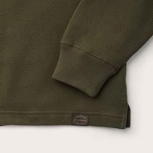 Waffle knit thermal crew by Filson | Mossy rock (Green)