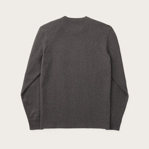 Waffle knit thermal crew di Filson | Charcoal (Grey)