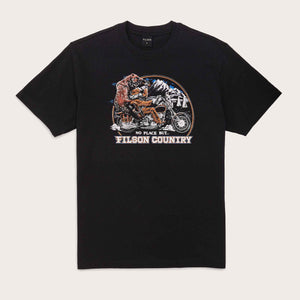 Pioneer graphic t-shirt by Filson | Coal / country (Grey)