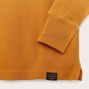 Waffle knit henley di Filson | Buckthorn brown (Orange)