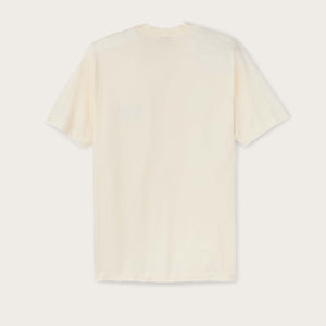 Embroidered pocket t-shirt von Filson | Off white diamond (Beige)