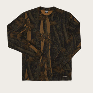 Long sleeve pioneer graphic t-shirt by Filson | Maple bark camo (Brown)