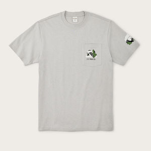 S/s pioneer graphic t-shirt di Filson | Steel game (White)