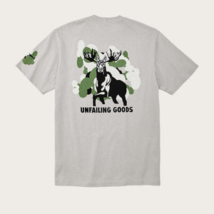 S/s pioneer graphic t-shirt von Filson | Steel game (White)