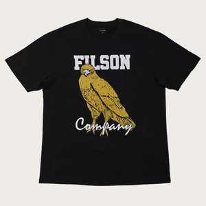 S/s pioneer graphic t-shirt by Filson | Black / bird of prey (Black)