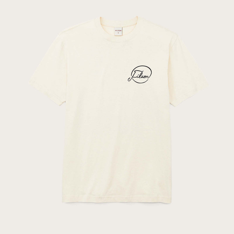 S/s pioneer graphic t-shirt von Filson | Stone/fishing tourne (White)