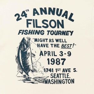 S/s pioneer graphic t-shirt von Filson | Stone/fishing tourne (White)