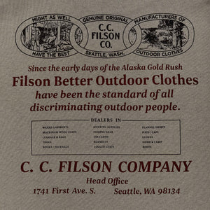 S/s pioneer graphic t-shirt von Filson | Morel/chainlink (Gray)