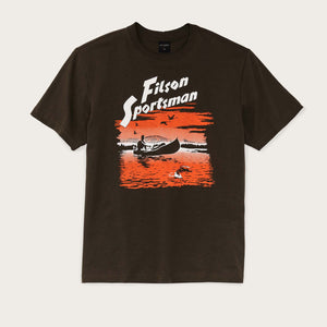 S/s pioneer graphic t-shirt di Filson | Coffee canoe (Brown)