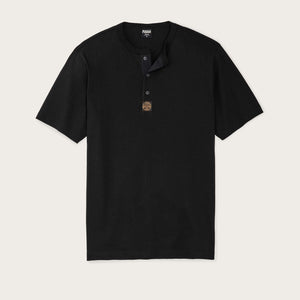 Frontier henley t-shirt by Filson | Black (Black)