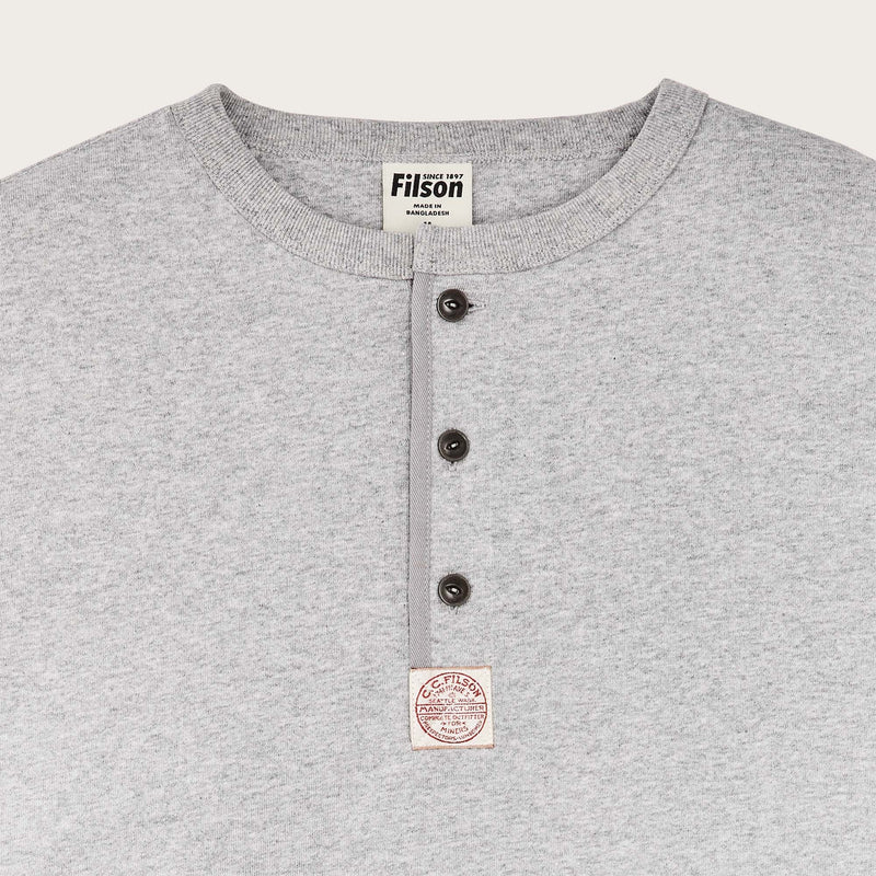 Frontier henley t-shirt by Filson | Heather gray (Gray)