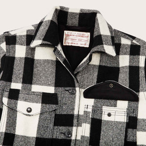 Women's mackinaw cruiser di Filson | Natural / black heritage plaid (Multicolor)