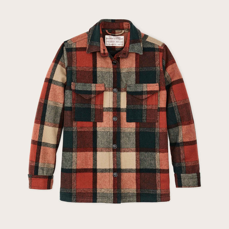 Women's wool jac-shirt von Filson | Amber / spruce plaid (Multicolor)